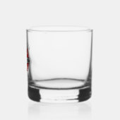 Gepersonaliseerd brandweerman rood Logo symbool Whisky Glas (Links)