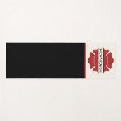Gepersonaliseerd brandweerman rood Logo symbool Yogamat (Voorkant (horizontaal))