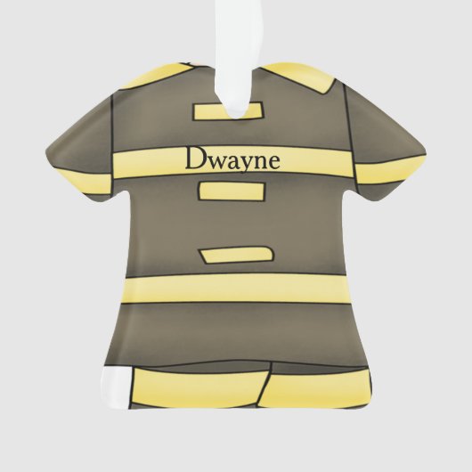 gepersonaliseerd brandweeruniform ornament (voorkant)