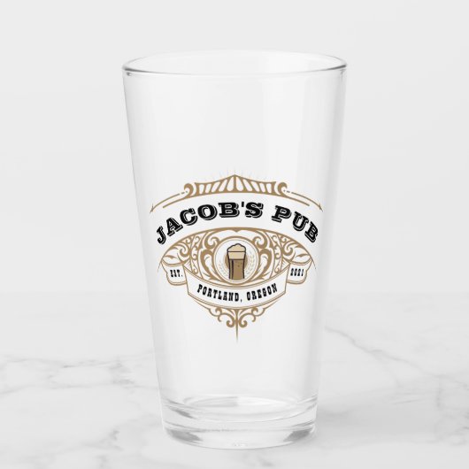 Gepersonaliseerd Breedbeeld Glas (Voorkant)