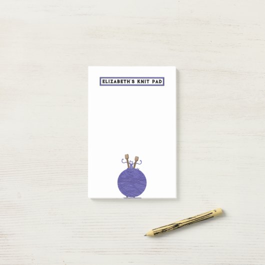 Gepersonaliseerd breien post-it® notes (Op bureau)