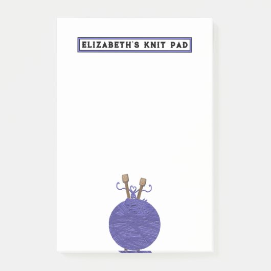 Gepersonaliseerd breien post-it® notes (Voorkant)