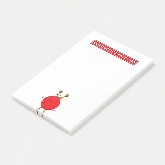 Gepersonaliseerd breien post-it® notes (Schuin)