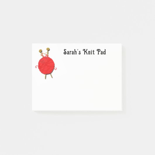 Gepersonaliseerd breigeschenk post-it® notes (Voorkant)
