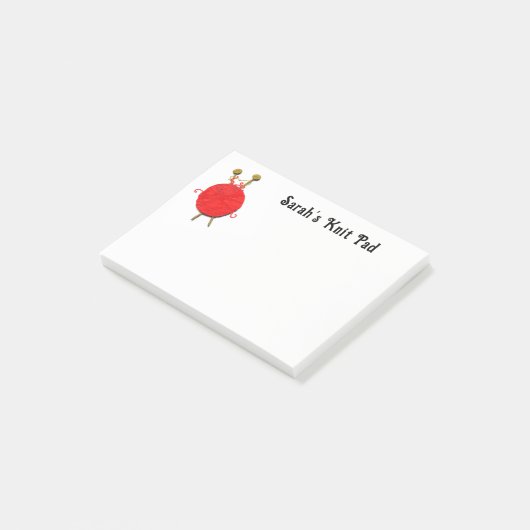 Gepersonaliseerd breigeschenk post-it® notes (Schuin)