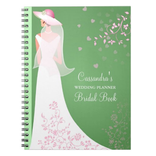 Gepersonaliseerd Bridal Journal Wedding Planner-la Notitieboek (Voorkant)