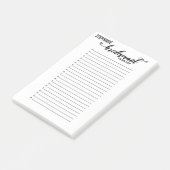 Gepersonaliseerd Bridesmaid om een weddenschap aan Post-it® Notes (Schuin)