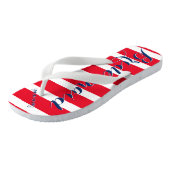 Gepersonaliseerd Bridesmaid Rood Blauw Teenslippers (Schuin)