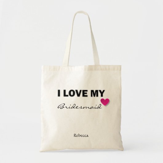 Gepersonaliseerd Bridesmaid Tas Gift Bag (Voorkant)