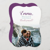 [Gepersonaliseerd] Bridesmaid-voorstel Foto Kaart (Voorkant / Achterkant)