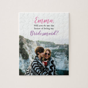 [Gepersonaliseerd] Bridesmaid Voorstel Foto Puzzle Legpuzzel