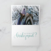 [Gepersonaliseerd] Bridesmaid-voorstel Foto uitnod Kaart (Binnen)