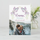 [Gepersonaliseerd] Bridesmaid-voorstel Foto uitnod Kaart (Staand voorkant)