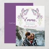 [Gepersonaliseerd] Bridesmaid-voorstel Foto uitnod Kaart (Voorkant / Achterkant)