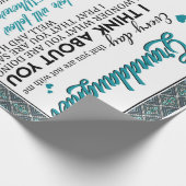 Gepersonaliseerd brief aan mijn kleindochter van o cadeaupapier (Hoek)