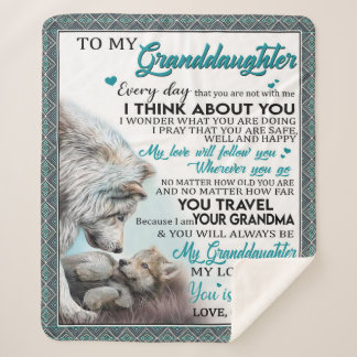 Gepersonaliseerd brief aan mijn kleindochter van o sherpa deken