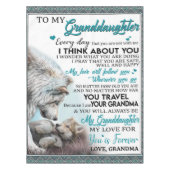 Gepersonaliseerd brief aan mijn kleindochter van o tafelkleed (Voorkant)