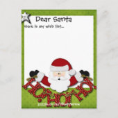 Gepersonaliseerd Briefkaart - Groene lijst met wen (Voorkant)