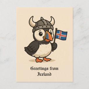 Gepersonaliseerd briefkaart - IJslandse papegaaidu