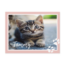 Gepersonaliseerd Briefkaart voor huisdieren met aa
