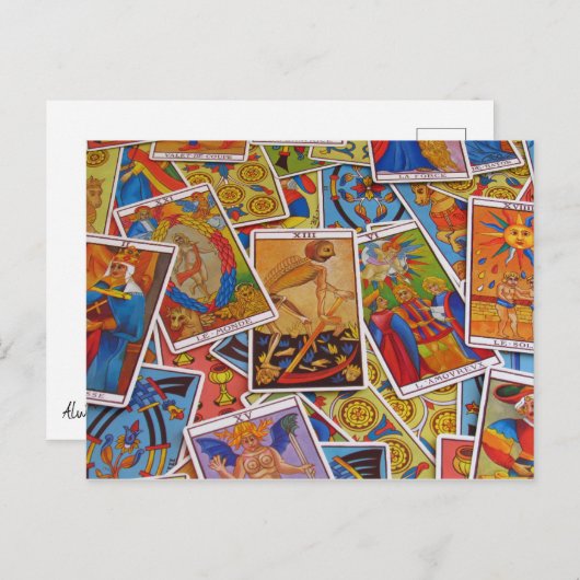 Gepersonaliseerd Briefkaart voor kleurrijke tarot (Voorkant / Achterkant)