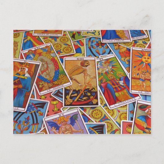 Gepersonaliseerd Briefkaart voor kleurrijke tarot (Voorkant)