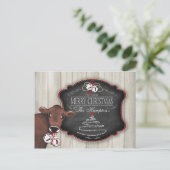 Gepersonaliseerd Briefkaart Vrolijk Kerstfeest Jin (Staand voorkant)