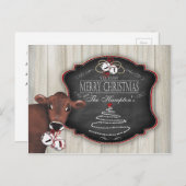 Gepersonaliseerd Briefkaart Vrolijk Kerstfeest Jin (Voorkant / Achterkant)