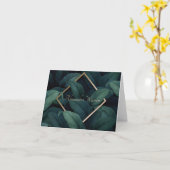 Gepersonaliseerd briefpapier met gevouwen bladeren kaart (Gele Bloem)