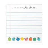 Gepersonaliseerd briefpapier Notitieblok Emoji Tea (Voorkant)