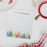 Gepersonaliseerd briefpapier Notitieblok Teacher G<br><div class="desc">Dit handige gepersonaliseerde notitieblok is een doordacht en praktisch geschenk dat stijl en functie combineert. Perfect voor het noteren van notities, herinneringen, takenlijsten of zelfs creatieve ideeën, het is een ideale metgezel voor leraren, vrienden, familie of iedereen die graag georganiseerd blijft. Het aanpassen met een naam of speciaal bericht voegt...</div>