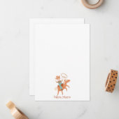 Gepersonaliseerd briefpapier van Cowboy Kind Notitiekaartje