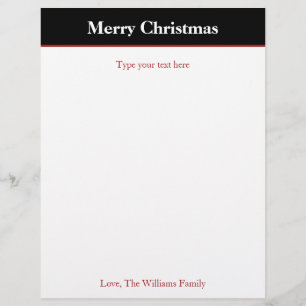 Gepersonaliseerd Briefpapier voor kerstfeestdagen