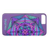 Gepersonaliseerd Bright Mandala iPhone 7 Plus Hoes (Achterkant (Horizontaal))