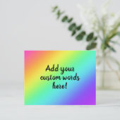 Gepersonaliseerd Bright Rainbow Briefkaart (Staand voorkant)
