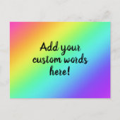 Gepersonaliseerd Bright Rainbow Briefkaart (Voorkant)