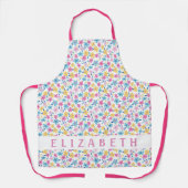 Gepersonaliseerd Bright Tiny Floral Schort (Voorkant)