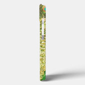 Gepersonaliseerd briljant blauw pacock Case-Mate iPhone case (Achterkant / Links)