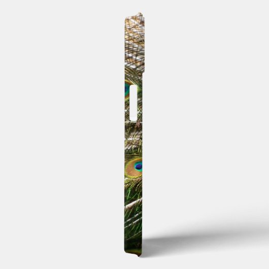 Gepersonaliseerd briljant blauw pacock Case-Mate iPhone case (Achterkant / Rechts)