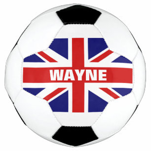Gepersonaliseerd Brits de vlagvoetbal van Union Voetbal