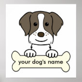 Gepersonaliseerd Brittany Spaniel Poster (Voorkant)
