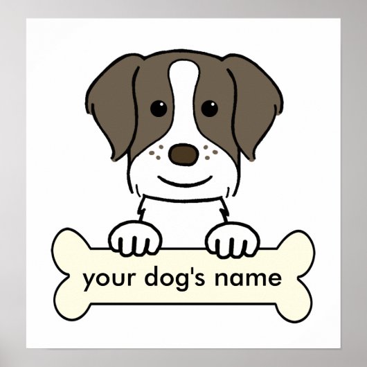 Gepersonaliseerd Brittany Spaniel Poster (Voorkant)