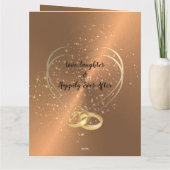 Gepersonaliseerd Brons 8e jaar Jubileum voor bruil Kaart (Achterkant)