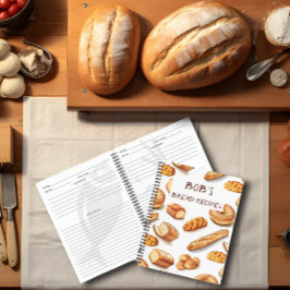 Gepersonaliseerd broodrecept notitieboek