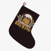 Gepersonaliseerd brouwerijbassins voor brouwerijen grote kerstsok (Voorkant (Hangend))