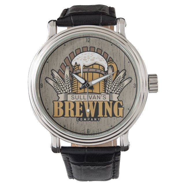 Gepersonaliseerd brouwerijbassins voor brouwerijen horloge (Voorkant)