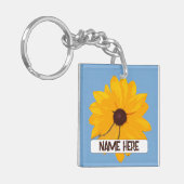 Gepersonaliseerd Brown Eyed Susan met gepersonalis Sleutelhanger (Voorkant Links)