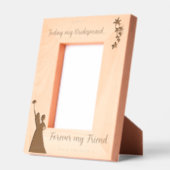 Gepersonaliseerd bruidsmeisje cadeau (portret) gegraveerde lijstjes (Links)