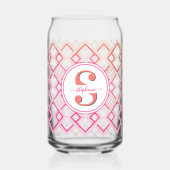 Gepersonaliseerd bruidsmeisje naam cadeau voor haa blikvorm glas (Achterkant)