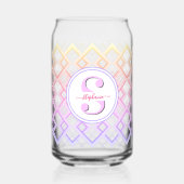 Gepersonaliseerd bruidsmeisje naam cadeau voor haa blikvorm glas (Achterkant)